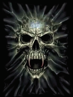 a demonic skull wallpaper or background