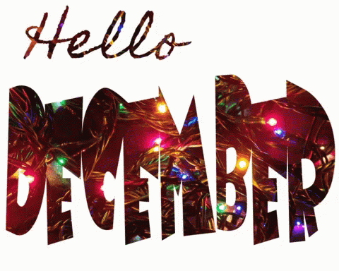 a christmas background with the words december