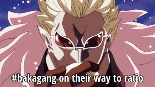 the anime with the caption'' bakagan on their way to radio''