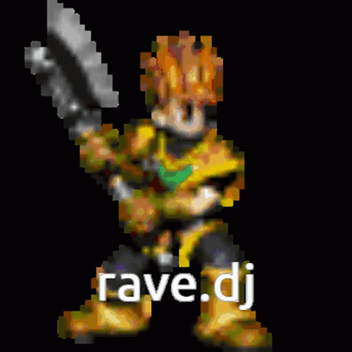 this is an image of a person with a text that reads rave dj