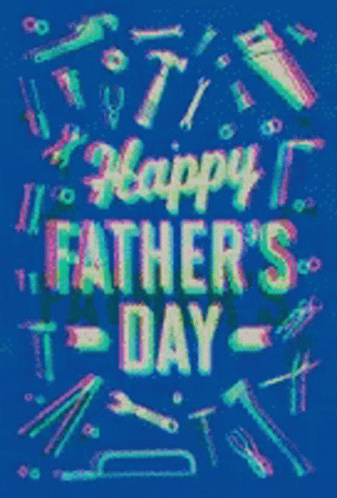 the text happy fathers day is written in black and white