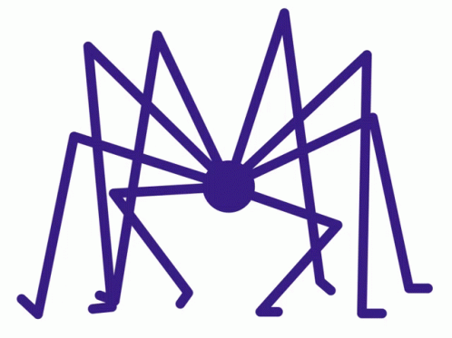 the drawing is red with three legs and two arms