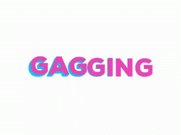 the logo for gagging shows different colored lines