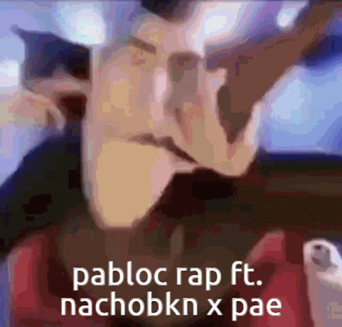 a blurry image with the words babloc rapf and nachobin x pae