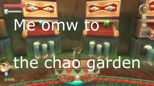 a screens of the chao garden in mario kart wii