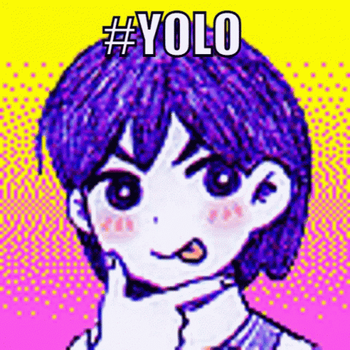 there is a cartoon with yolo on it
