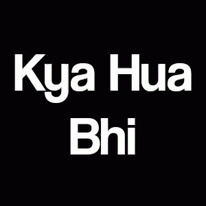 the word kua hua bhi written in white on a black background