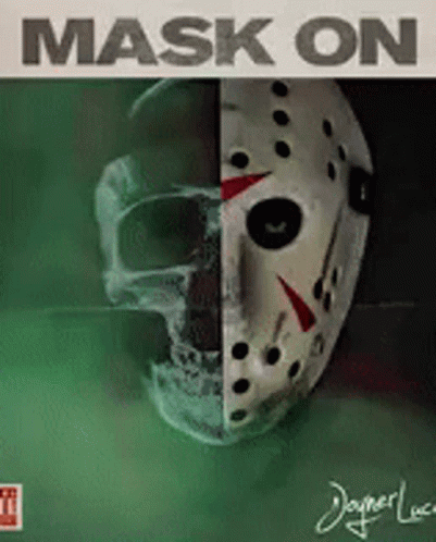 a hockey mask on the cover of the original movie