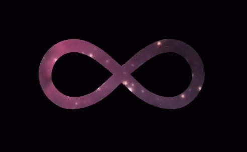 the neon purple infinite sign has many little leds