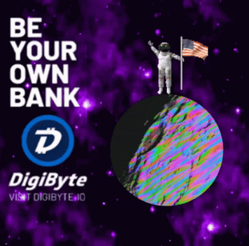 the digital collage shows the man holding a flag on top of the moon