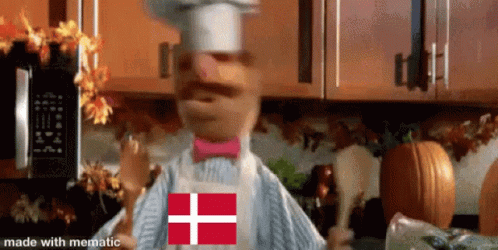 an animated man wearing a chef's hat in a kitchen