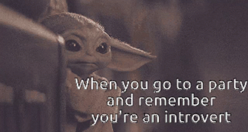 a baby yoda with a message about a party and saying it is the last time