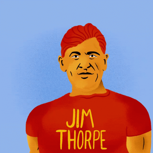 an illustration shows an angry looking man with the word jm thrope on his shirt