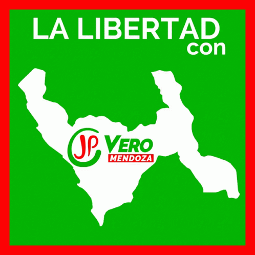 a logo that reads la libertatad con pueblo, in white and green