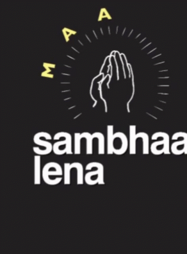 the words sambhaa leina with hand above it