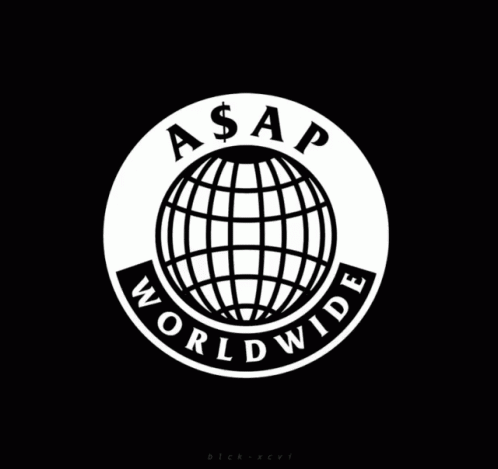 a black and white po of the logo for the association of the world wide organization