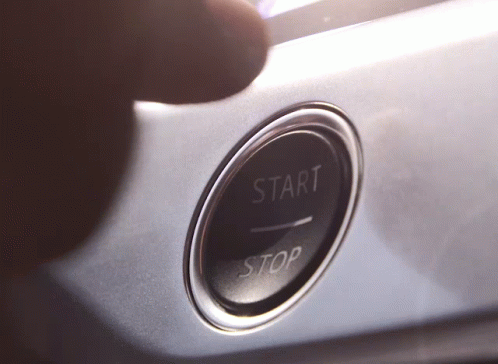 a close up po of a start on on a car