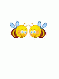 two pixeles that look like blue bugs