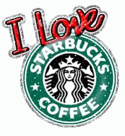 i love starbucks starbucks coffee sign on the front of a sticker