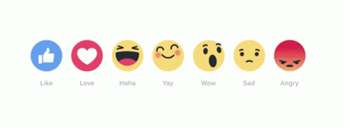a row of different emoticions with thumbs up