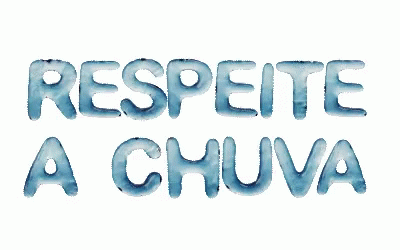 words written in brown, white and brown paint in font spelling respecta la chuva