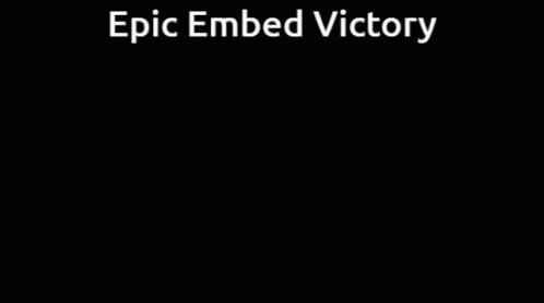 the cover of a novel called epic embedded victory