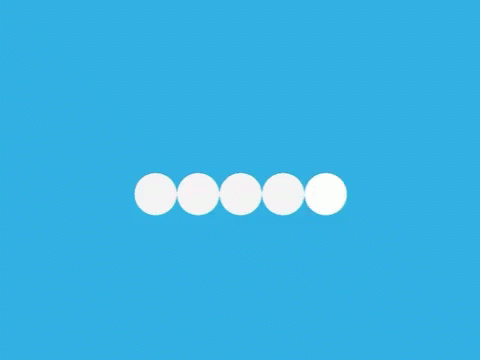 an image of five circles that appear to be on one side of the screen