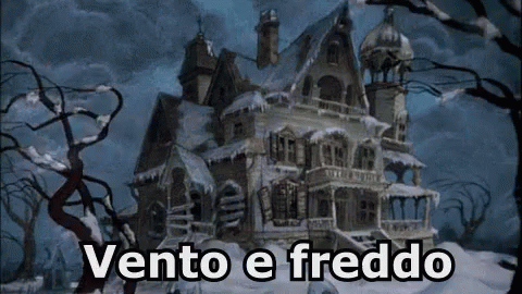 a scary house that reads ventto e freddo