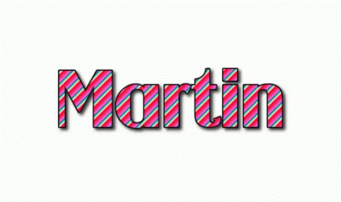 the word martin written in a very large font
