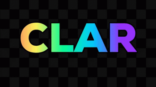 the word chard with a black background and a colorful font