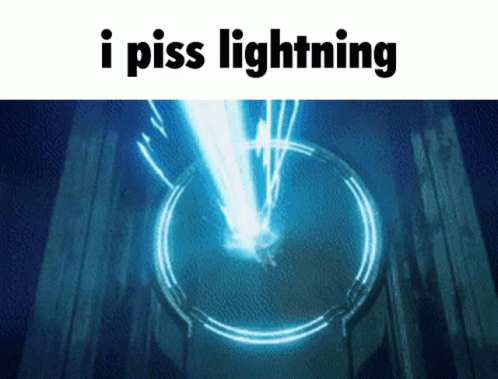 a cover of i piss lighting shows a circular object with glowing lights around it
