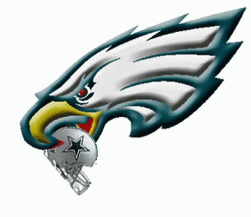 a philadelphia eagles logo is seen in this image