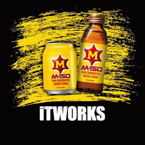 an image of two cans of beverages with the text mt works