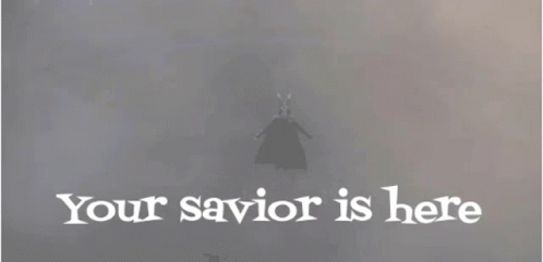 a po with the words your savior is here on it