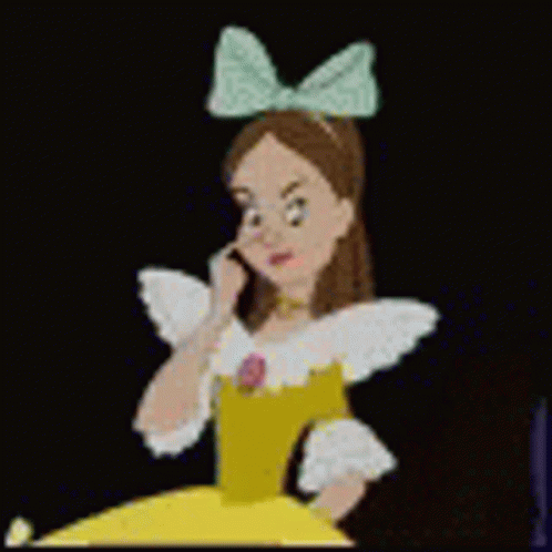 the image of disney princess talking on her cell phone