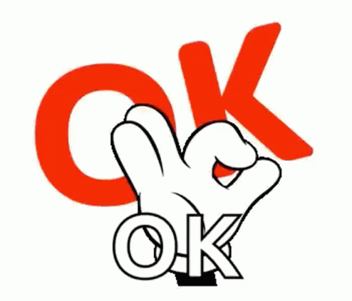 the ok sign with hand pointing to it