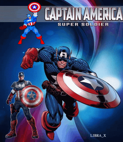 a book with a cover for the comic, captain america