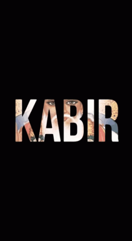 a poster with the words kabri written in black
