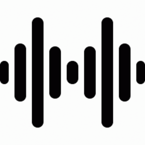 an old style sound logo with white background