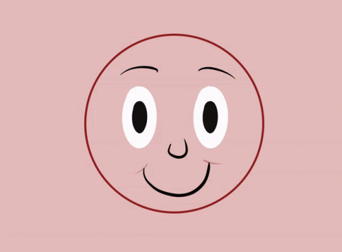 a smiling face made with blue and green circles