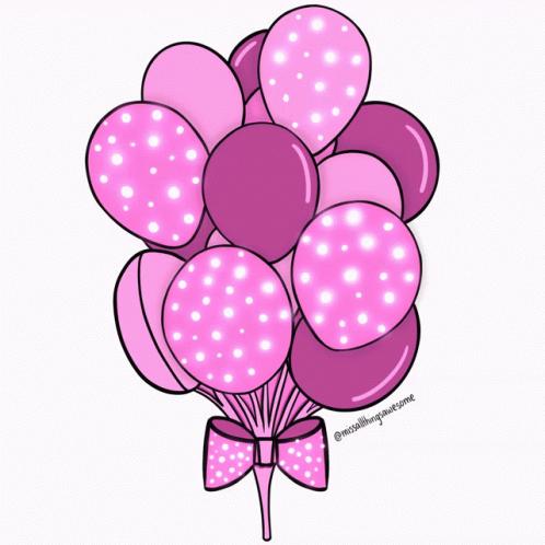 a purple bouquet of balloons with a bowtie