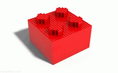 a toy brick with six lego blocks built into it