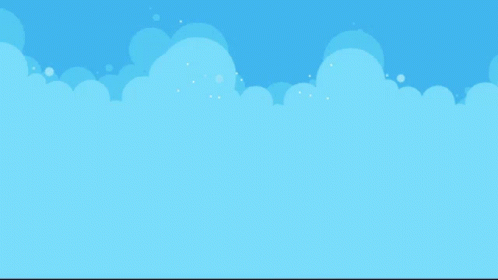 an old school style video game with lots of clouds and a yellow background