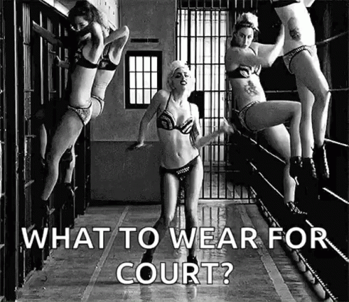 an advertit for a women's underwear nd showing the women in a  cell
