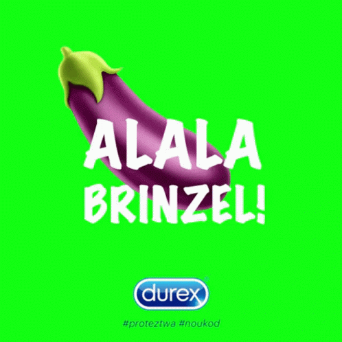 a green background with an advertit for the durex company