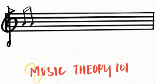 musical notes, with hand drawn words about music