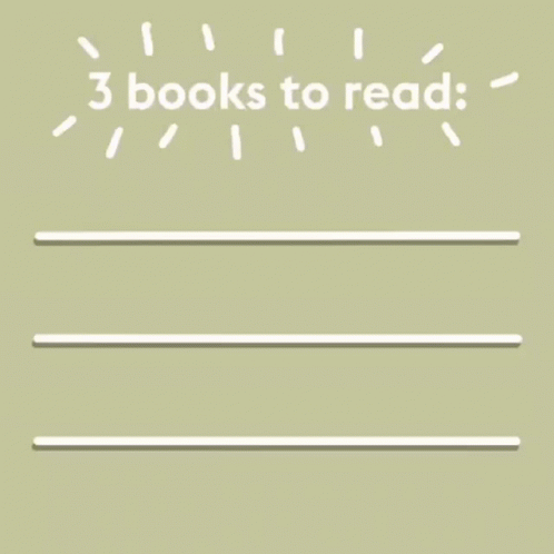 the book cover for three books to read