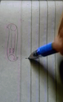 someone is making drawings on paper with their pencils