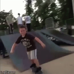a skateboarder is doing tricks in a skate park
