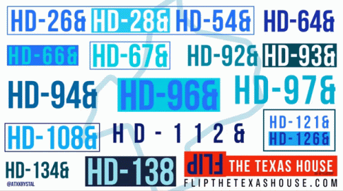 a big set of numbered labels for different types of houses